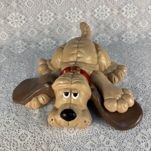 Vintage 1986 Ceramic Pound Puppy Style Dog Figurine Large Floppy Ear 11"